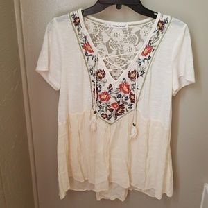 Maurices Floral & Lace Top